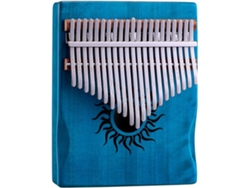 Piano de Polegar Kalimba DIGITALLAB Instrumento Para Principiantes, 21 Teclas (Azul)