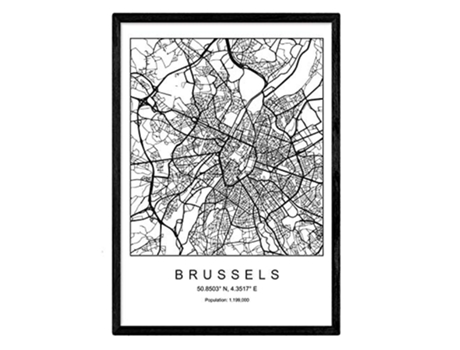 Lámina NACNIC Mapa Brussels (A3)