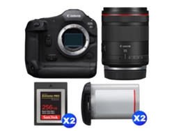 Canon EOS R1 + RF 35mm F/1.4 L VCM + 2 Sandisk 256GB Extreme Pro CFExpress Tipo B + 2 Canon LP e19 + Libro electrónico “20 consejos para fotos impresionantes”