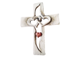 Cruz de madera decorativa colgante para dormitorio y estudio