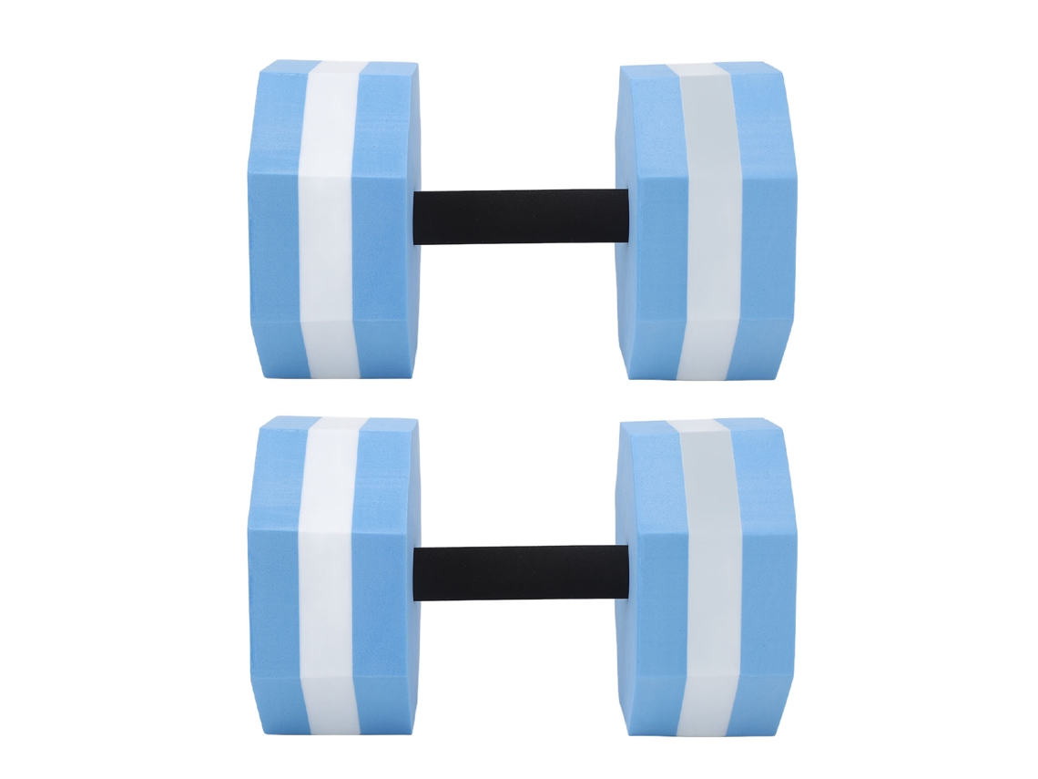 Kit de cabestros de piscina Primerox de EVA de alta densidad (2 unidades) - Blanco y azul