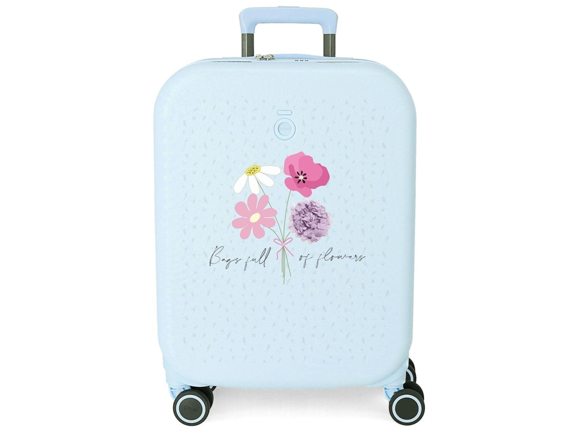 Enso Maleta De Cabina Full Of Flowers Abs Azul Claro
