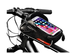 Bolsa para teléfono en el tubo superior de la bicicleta, impermeable, FACPOET.