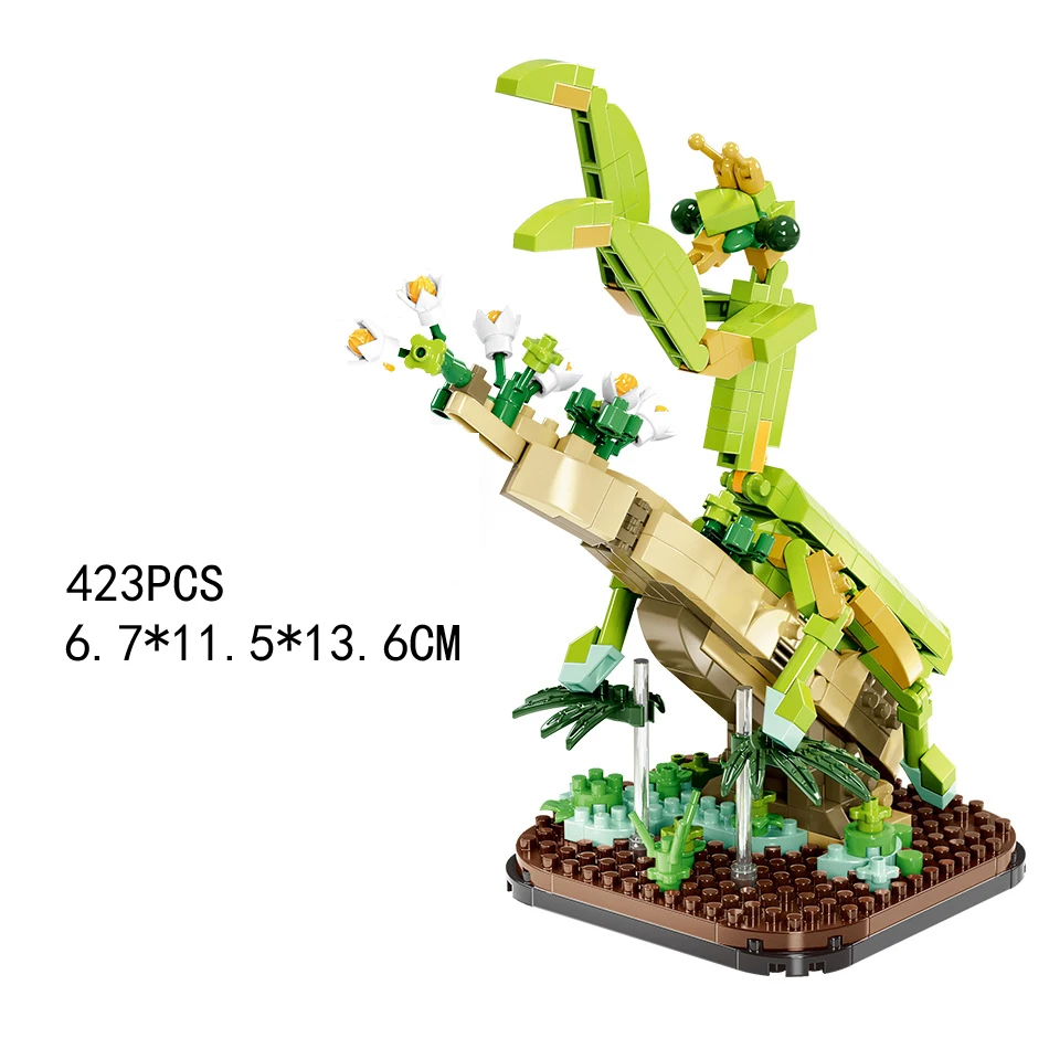 (mantis) Mundo Creativo De Insectos, Bloques De Construcción En Miniatura, Regalo Para Niños