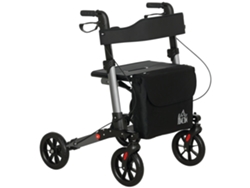 Andador Aluminio Plegable Altura Regulable Bolsa Transporte Rollator