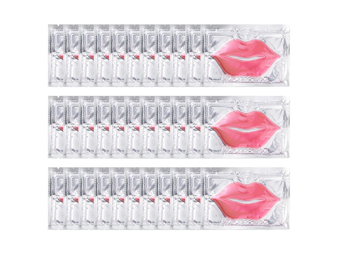 30 Parches Labiales de Gel de Colágeno, Hidratantes y Reafirmantes para Labios