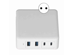 Cargador (salida De 4 Puertos Carga Rápida 100w) Zapo Rh-pd100w Cargador De Nitruro De Galio Carga Rápida Para Teléfonos Móviles Y Portátiles