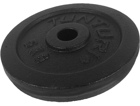Conjunto de 2 Discos TUNTURI Simples Negro (5kg)