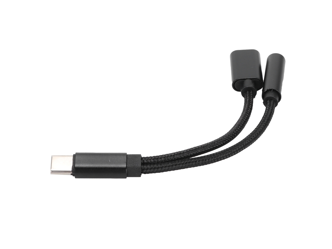 Adaptador compatible para cables de audio Xiaomi y Huawei EOOCOO (convertidor de USB-C a conector de auriculares de 3,5 mm)
