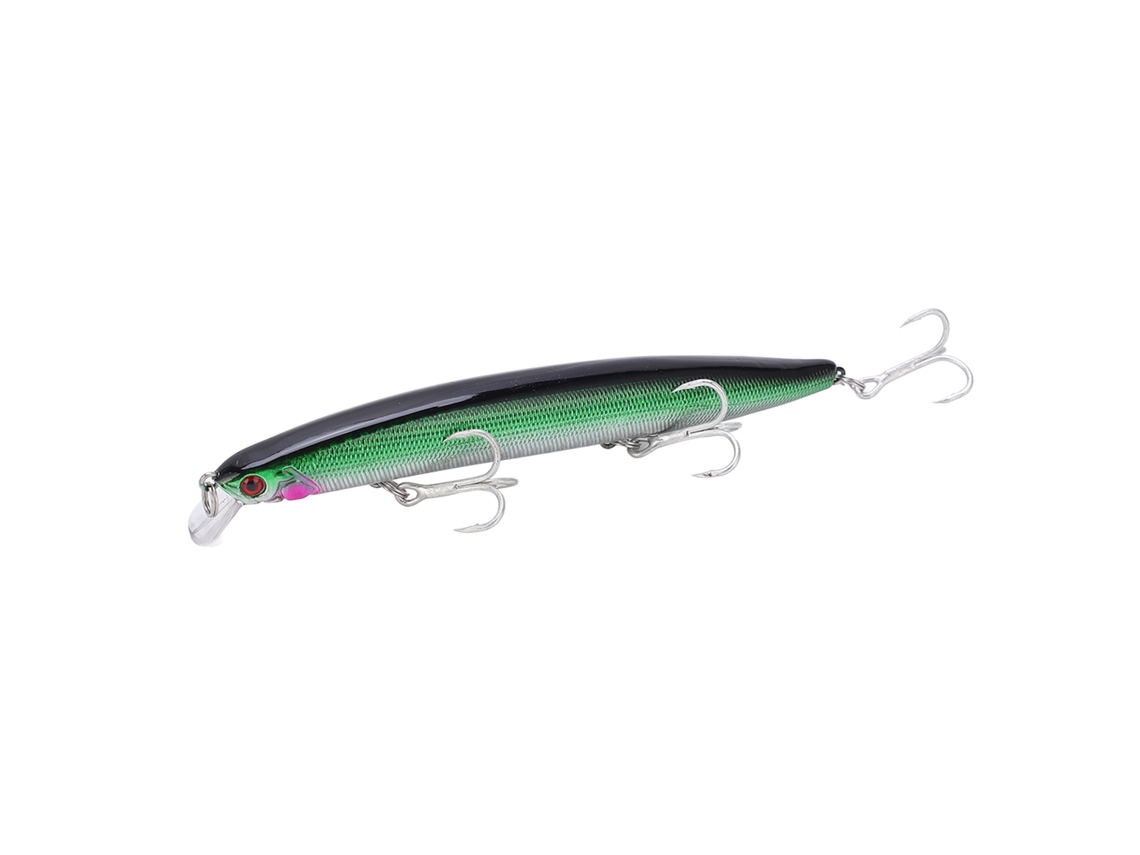 Señuelo (señuelo Artificial De Lanzamiento Largo) Minnow De Tres Anzuelos Señuelo Duro Para Pesca En El Mar 2