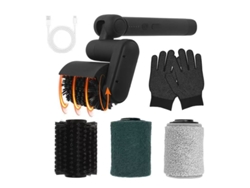 Escova De Limpieza Eléctrica Para Parrilla Chrui 60° Ajustable 2 Niveles Batería Led Ipx7 (negro)