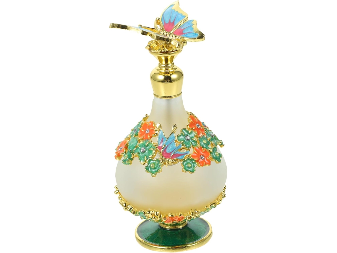 Flacon De Parfum En Verre Vintage 30 Ml Rechargeable Bouchon 25 Ml Para Huiles Esencialles Y Pa...