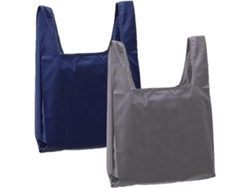 Juego de 2 bolsas de compra de nailon reutilizables, lavables y ecológicas, plegables e ideales para el uso diario GOKOCO