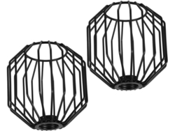Piezas De Jaulas Colgantes De Metal Industrial Con Forma De Jaula Para Pájaros, Ideales Para La Protección De La Oficina Y El Dormitorio.