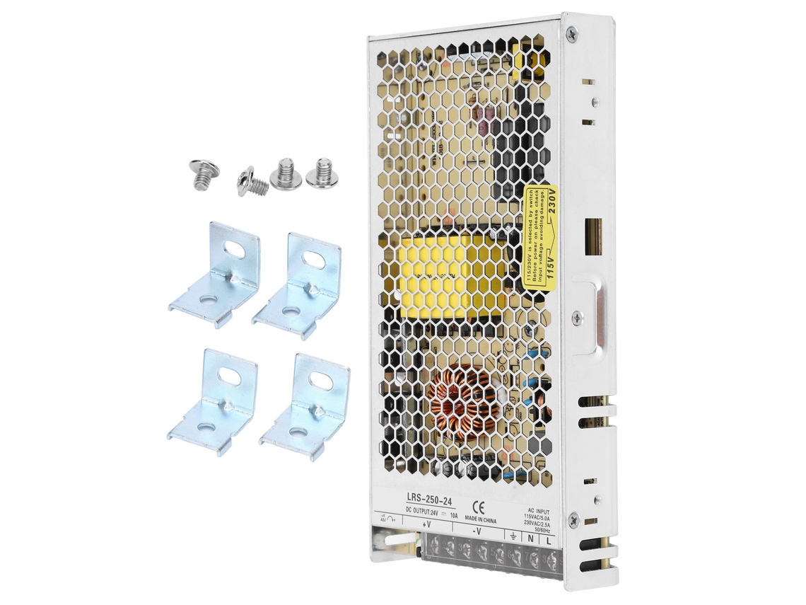 Fuente De Alimentación Conmutada Berm Transformer Driver Lrs-250-24 De 250 W Ca-cc De 47-63 Hz