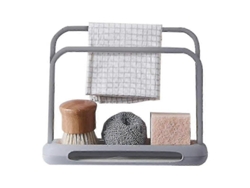 Organizador de fregadero telescópico, escurridor de platos, doble capa, ajustable, jabonera de regalo Quicyy