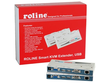 Extensor Kvm inteligente Roline Conmutador Kvm USB