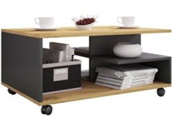 Mesa de centro de madera con ruedas Stango Vcm