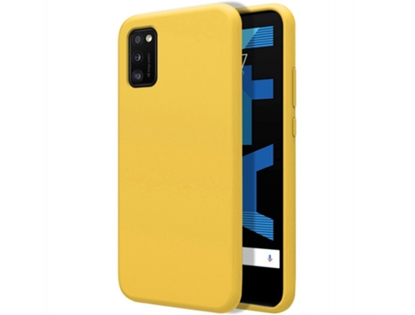 Carcasa Samsung Galaxy A41 TUMUNDOSMARTPHONE Silicona Líquida Amarillo