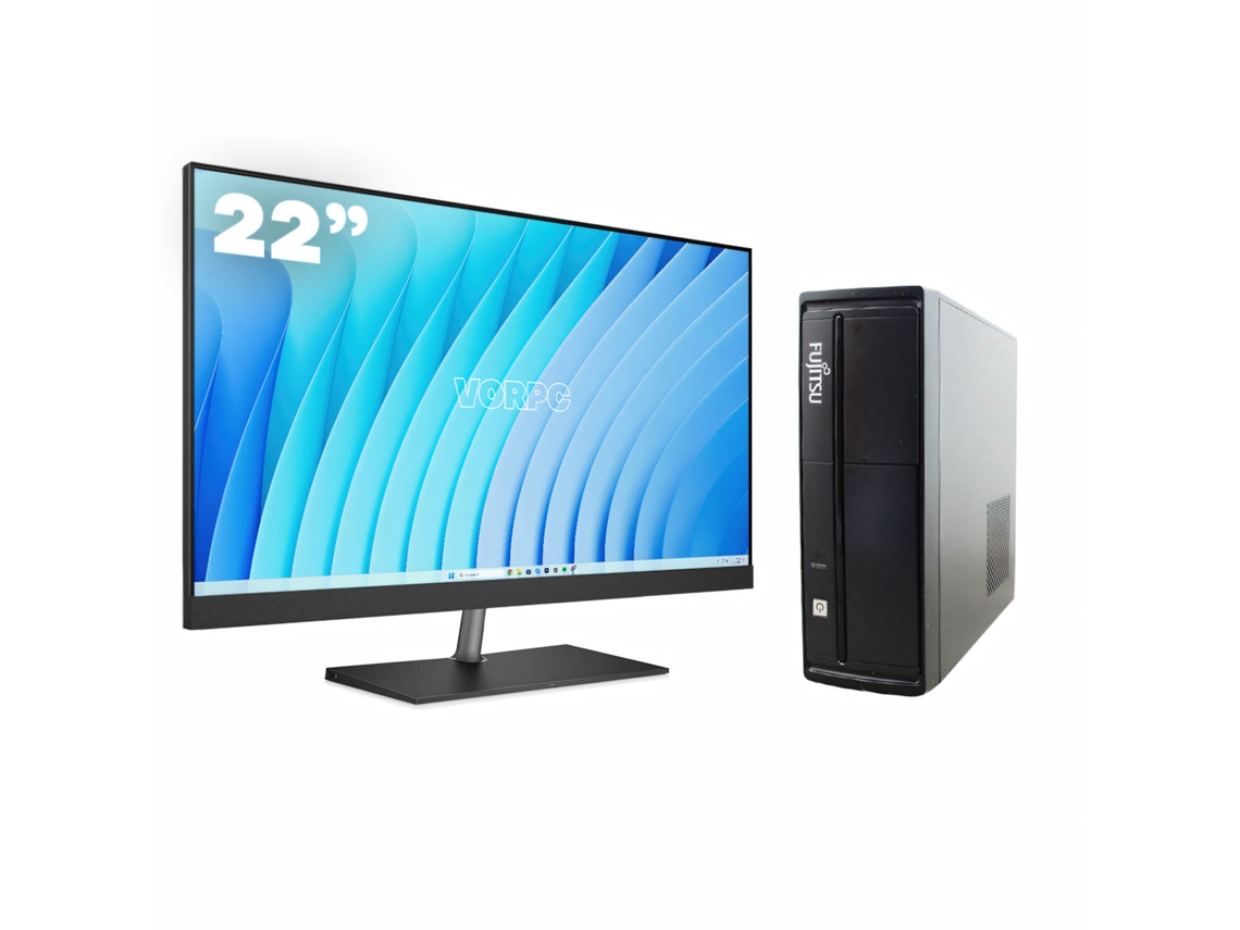 Fujitsu TP-X II SFF / Celeron-G540 / 8 GB DDR3 256 GB HDD Windows 10 Pack 22 (reacondicionado como nuevo)