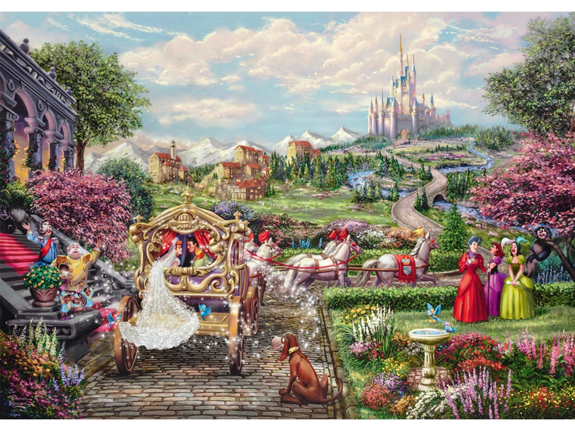 Rompecabezas de Schmidt Disney Cenicienta y felices para siempre, 1000 piezas