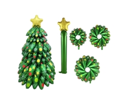 Globos navideños en forma de árbol, para fiesta de Navidad NEVEANCE