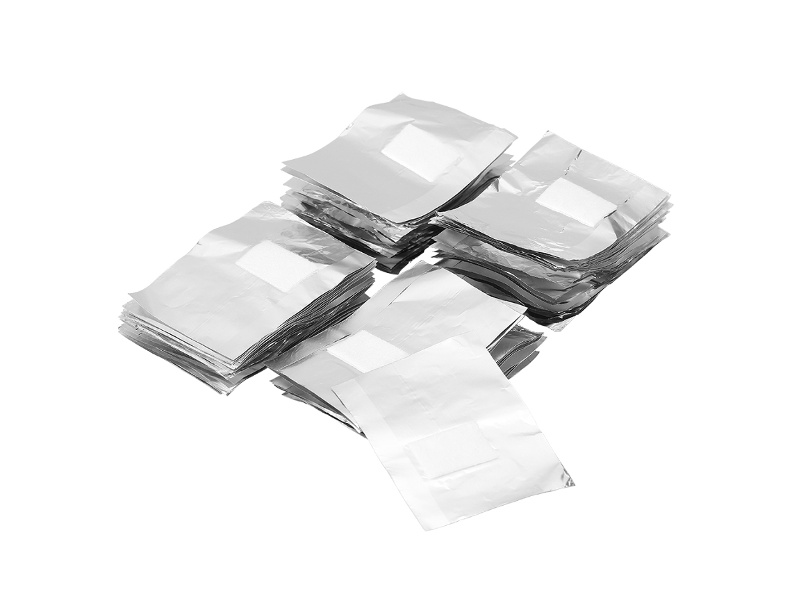 100 Envoltorios De Papel De Aluminio Para La Eliminación Profesional Del Esmalte De Uñas.