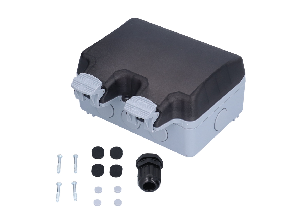 Yncm2026-enchufe Exterior Impermeable Con Interruptor 250v 16a Estándar Alemán Eu Montaje En Superficie