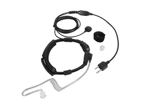 HURRISE-auriculares con micrófono de garganta, tubo acústico con micrófono de garganta y yema del dedo, Ptt, sonido claro, micrófono, pieza de víde...