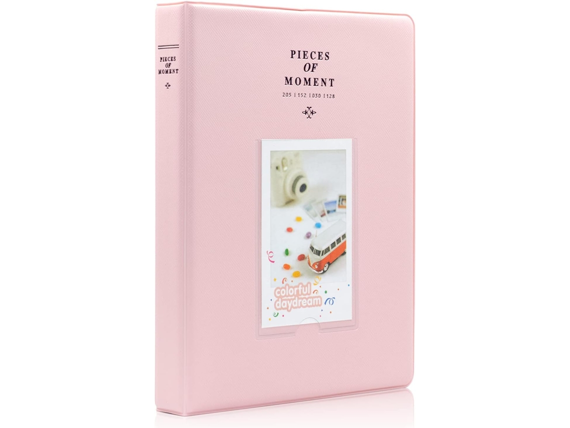 Miniálbum de fotos Eifson con 128 compartimentos para Instax Mini 1 1/9 y película Kodak Mini de 3 pulgadas (rosa)