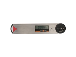 Medidor De Ángulo Digital Eléctrico De Acero Inoxidable Con Regla De 0-225° Y Pantalla Roja.