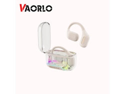 Auriculares Inalámbricos Bluetooth 5.3 Hifi De Conductor De Aire (beige) Con Micrófono.