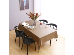 Rebe-mantel Rectangular De Pvc Marrón, Impermeable Y Resistente Al Aceite, 60x104 Pulgadas, Para Mesa De Comedor, Fiestas Y Camping