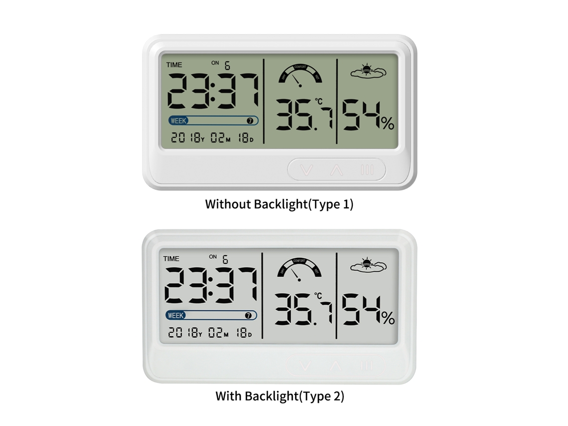 Higrómetro digital que mide la temperatura y la humedad