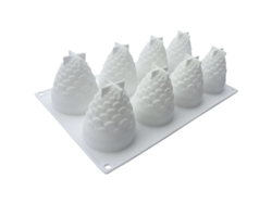 2026-molde De Silicona Para Tarta De Mousse Piña 3d No Tóxico Blanco Antiadherente Fácil De Limpiar