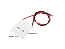 Tec1‑12703 Módulo de placa de enfriamiento termoeléctrico 12 V, 3 A, 40 x 40 mm, elemento Peltier con disipador de calor.