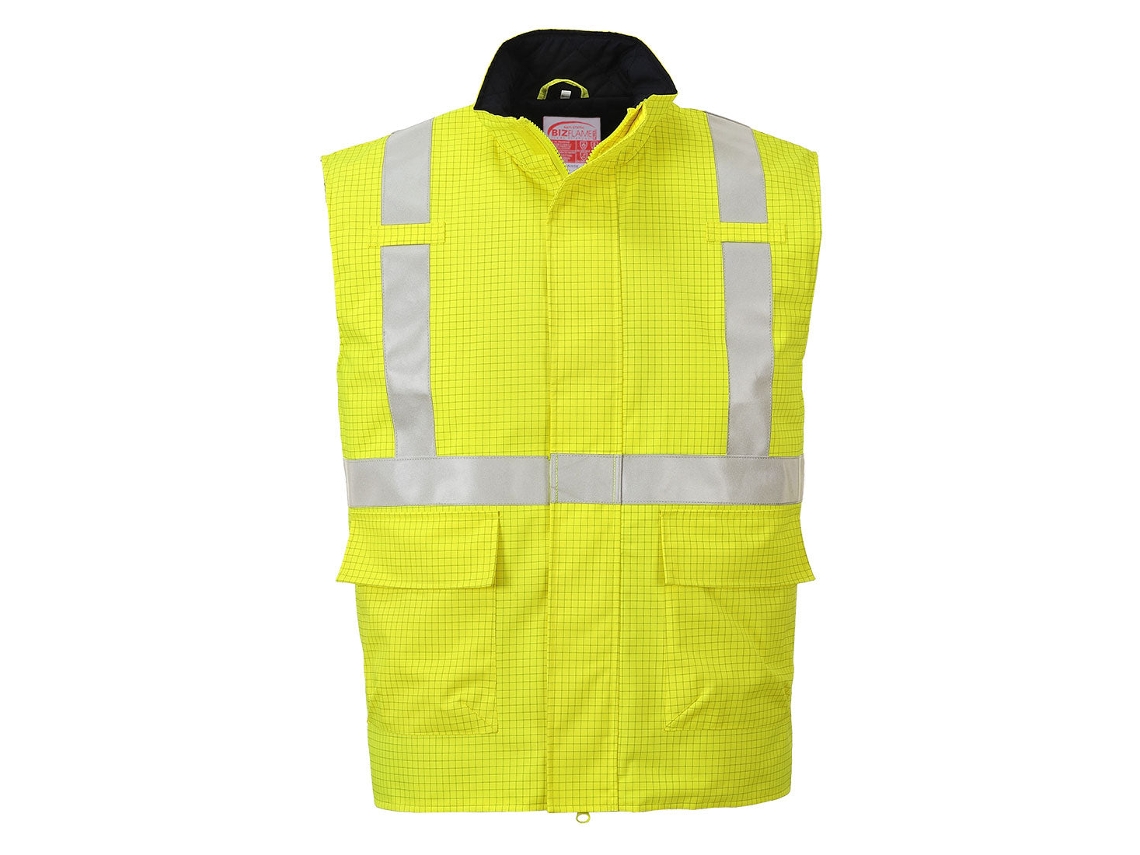 Chaleco térmico de lluvia de alta visibilidad Bizflame / Naranja / L Portwest
