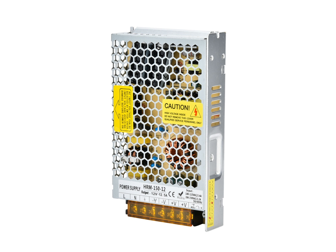 2026dz - Fuente de alimentación conmutada LED ultradelgada de 150 W, CA a CC de 12 V, 12,5 A, IP20, regulada, para tiras LED