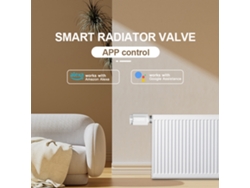 Válvula Termostática Inteligente Para Radiador Con Control Mediante Aplicación Móvil, Compatible Con Alexa Y Zigbee.