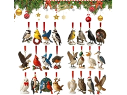 Calendario de Adviento acrílico 2D, encantador calendario navideño con animales.