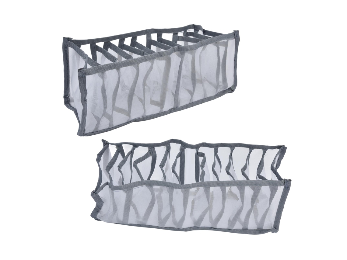 JEIIBRZUI Organizador Roupas Íntimas Células ZEAICOS Malha (26x13x13cm)