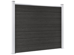 Panel de valla WPC gris, 180 x 146 cm, WSD703808 Lovely Home