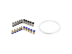 2 Meters Ptfe Ptfe Bowden Tube With Pc4-m10 Straight Pneumatic Fitting Push To Connect + Pc4-m6 Quick In Fitting