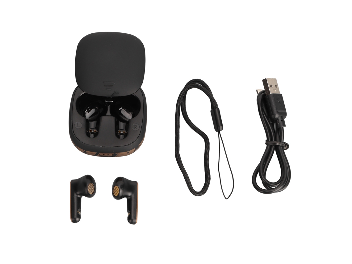 Auriculares Inalámbricos Bluetooth 5.2 Con Cancelación De Ruido, Batería De Larga Duración, Ligeros Para Deportes, Juegos Y Llamadas - Negro