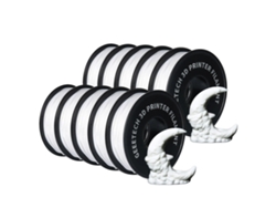 Filamento 3D de PLA blanco de alta resistencia y ecológico, 10 kg OEM
