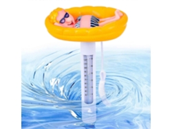Termómetro flotante, Tacoma Pool Feet, diseño de dibujos animados con forma de animal con cuerda para piscinas interiores y exteriores GOKOCO