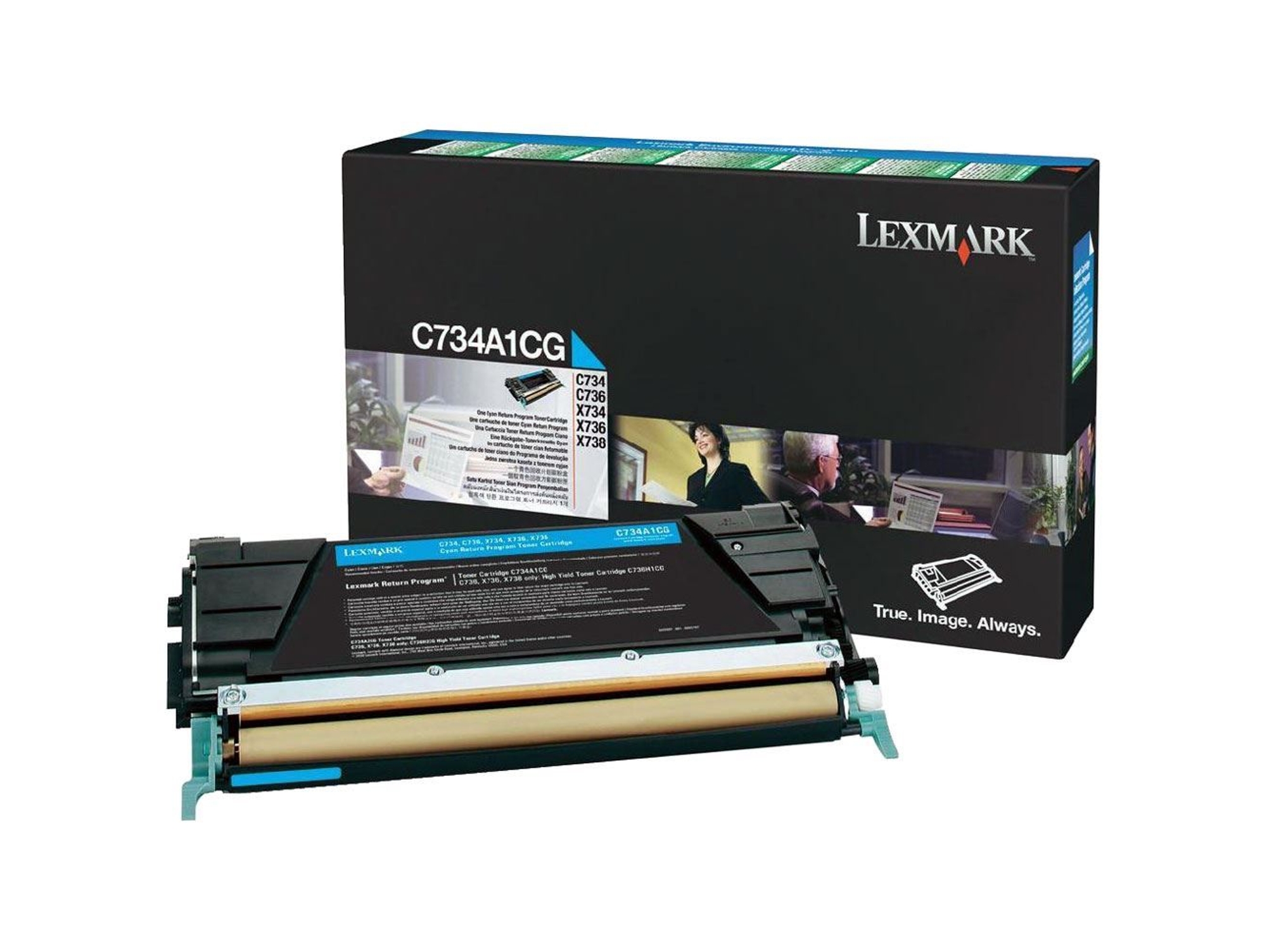Tóner LEXMARK C73X/X73X 0C734A1CG Cian