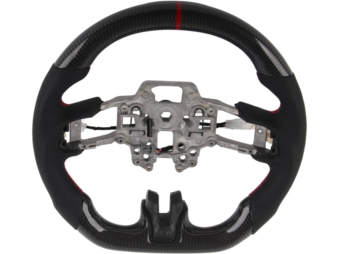 Volante De Carreras Calefactable De Fibra De Carbono Para Gt / Gt350r 2018-2020 Tipo D Fondo Plano Con