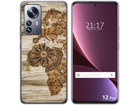 Carcasa para Xiaomi 12 Pro 5G TUMUNDOSMARTPHONE Dibujos Madera 07 Multicolor