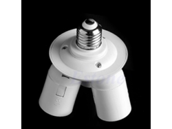 Adaptador de portalámparas 3 en 1 para bombillas LED con casquillo E27, compatible con softboxes y otros dispositivos. Hengjian